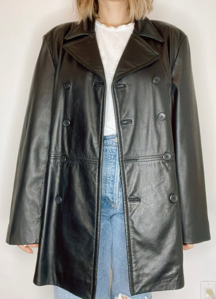 Genuine Leather Coat - ColeBrook & Co