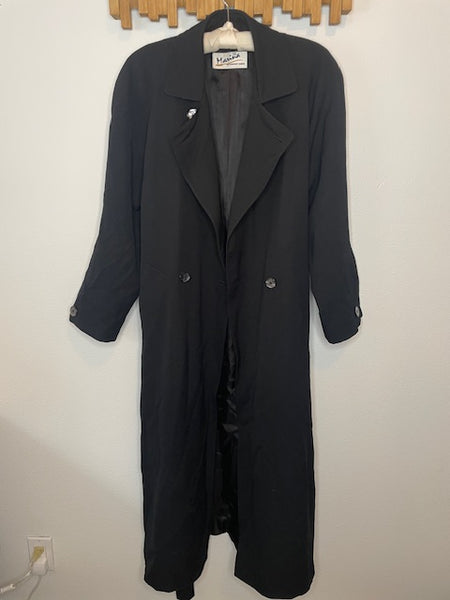 Black Trench Coat - Marina by Newport Harbor